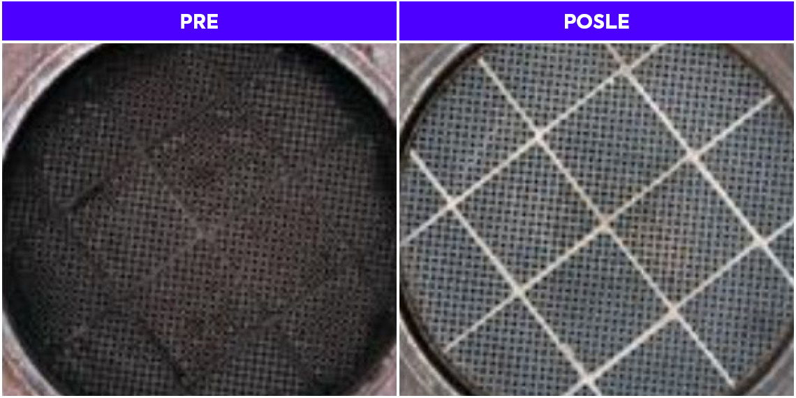 DPF pre i posle Multiserve tretmana DPF-a